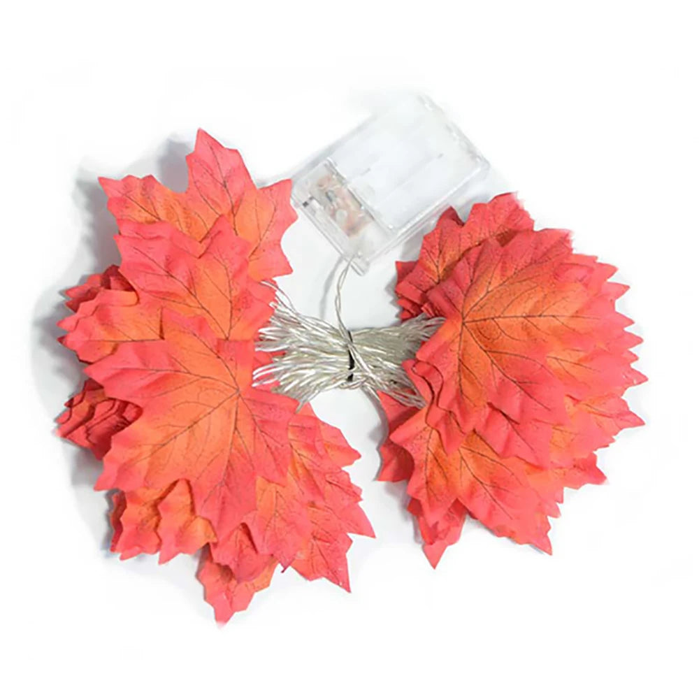 Guirlande lumineuse LED feuilles d'érable – Automne & Halloween