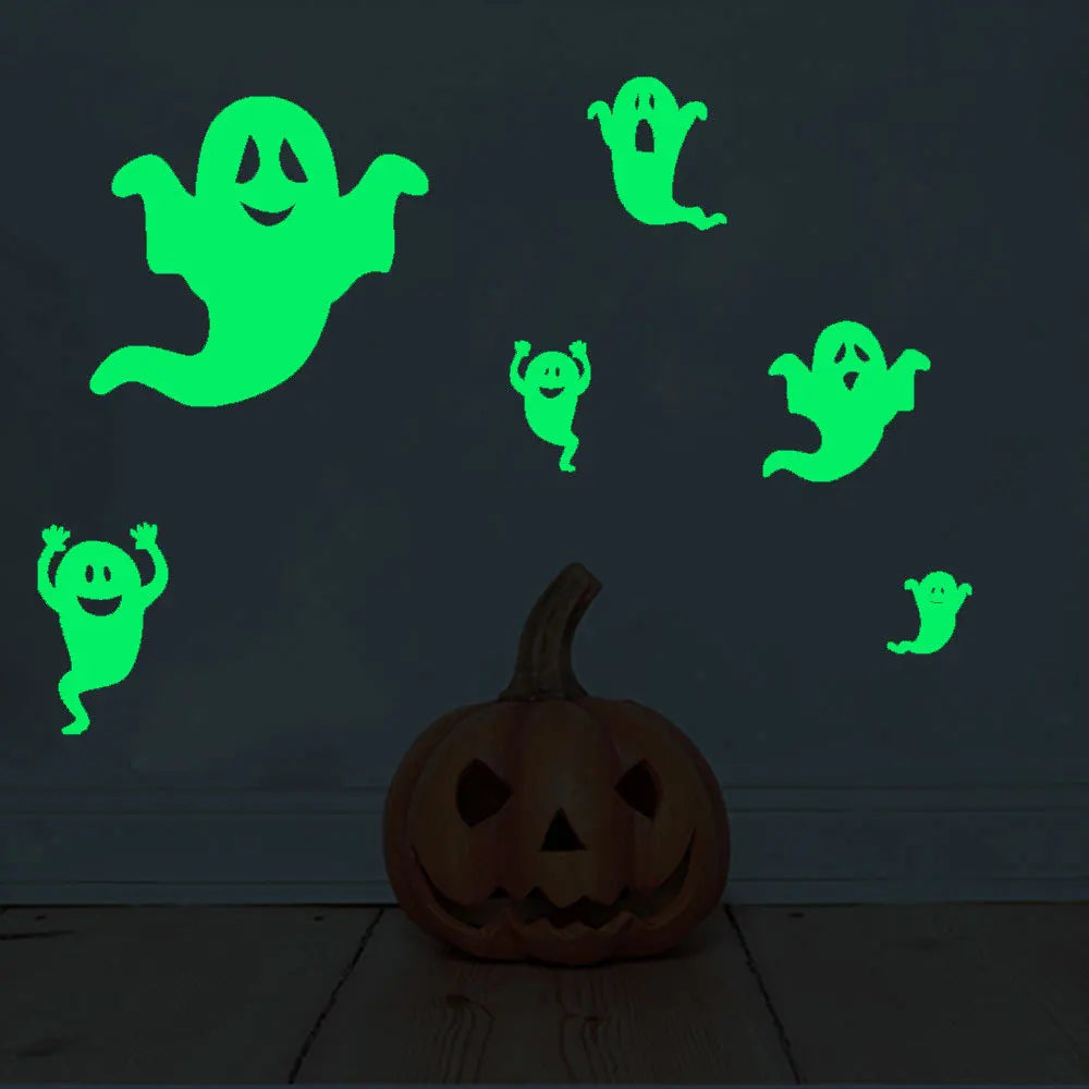 Autocollants lumineux Halloween pour fenêtre