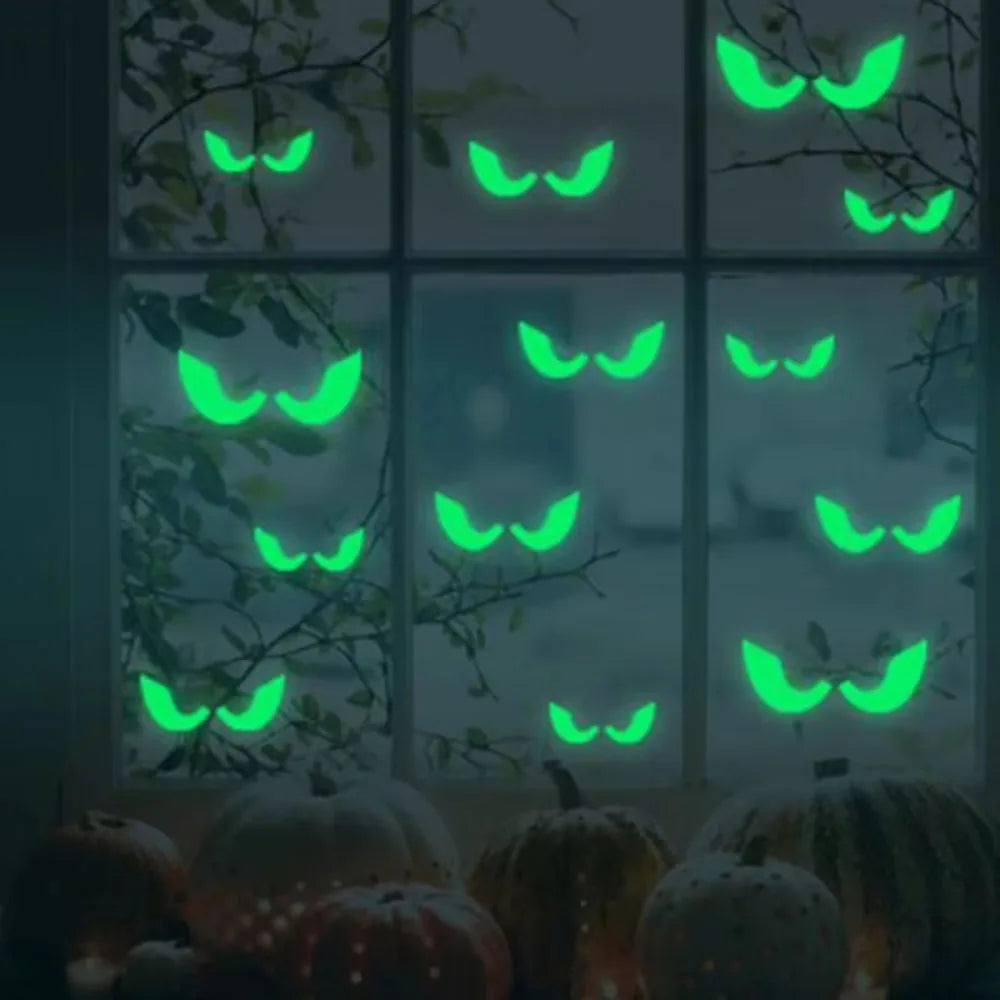 Autocollants lumineux Halloween pour fenêtre