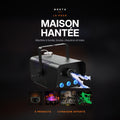 Pack Maison Hantée NoKta : machine à fumée 500 W, brumisateur, chaudron 32 cm et deux toiles d'araignée