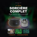 Pack Sorcière Complet NoKta : brumisateur, chaudron, toiles d'araignée et autocollants lumineux